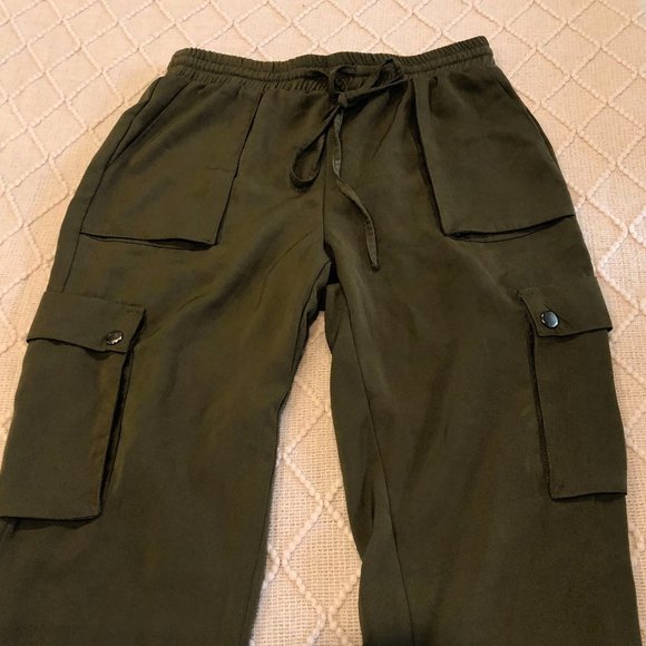 Khaki Cargo Pant with Side Pockets - Picture 1 of 6